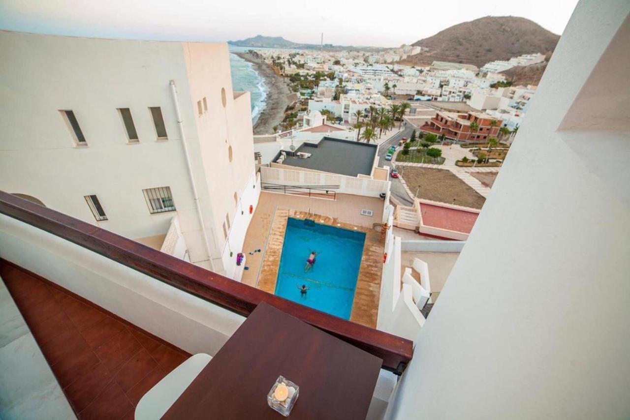 Coqueto Apartamento Con Vistas Al Mar Y Piscina Carboneras Zewnętrze zdjęcie